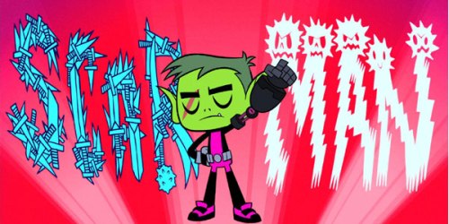 Beast Boy as nascent Scar-Man in Teen Titans Go! (S1, Ep50: "Man Person")